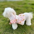 thumbnail image 3 of Shenmeida Dog Pet Clothes Dog Dresses Plaid Print Bow-knot Decor Puppy Clothes Cute Small Dog Costumes Colorful Dog Clothes for Birthday Party Doggie Dress, 3 of 7