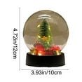 thumbnail image 3 of 1 PC Christmas Snow Globe Glass Ball Night Light, Christmas Tree Snowman Santa Plastic Ball Christmas Night Light for Home Decor Desk Lamp, Xmas Snowman Gift, 3 of 6