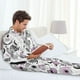 thumbnail image 5 of Balery Cowboy Pijama para Hombre de Dos Piezas con Manga Larga, Conjunto de Dormir y Descanso Suave con Bolsillos-Large, 5 of 6