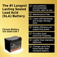 Chrome Battery Rechargeable U1r7 (12v, 35Ah, AGM, T3 150 Cca) Sealed
