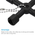 thumbnail image 4 of REGALWOVEN Multi-Functional Universal Cross Key, 4 Way Gas Water Meter Key Wrench, 4 of 6