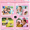 thumbnail image 6 of JoyStone Kids Camera Instant Print, 1080P Instant Digital Camera with 4 Color Print Paper, Birthday Gift for Girls and Boys Aged 3-12, Pink, 6 of 10