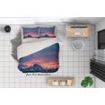 thumbnail image 2 of 3D Sunset Sky Mountain Paisaje Funda de edredón Set Ropa de Cama Set Funda Nórdica, 2 of 3