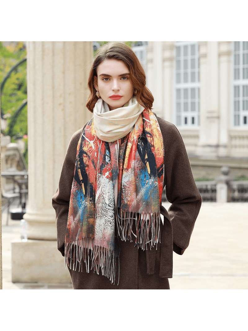Riiqiichy Scarfs for Women Pashmina Shawls and Wraps for Evening dresses Winter Scarves, Women's, Size: Large Riiqiichy Scarfs for Women Pashmina Shawls and Wraps for Evening dresses Winter Scarves, Women's, Size: Large
