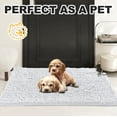 thumbnail image 5 of Yujoon Super Soft Chenille Bathroom Rug Non-Slip Absorbent Machine Washable Bath Mat, 17"x24", Off White, 5 of 8