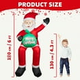thumbnail image 4 of 6 FT Christmas Inflatable Santa Claus Built-in LED Lights, Blow UP Outdoor Yard Decoration for Xmas Holiday Party Garden Lawn Indoor Decor, 4 of 8