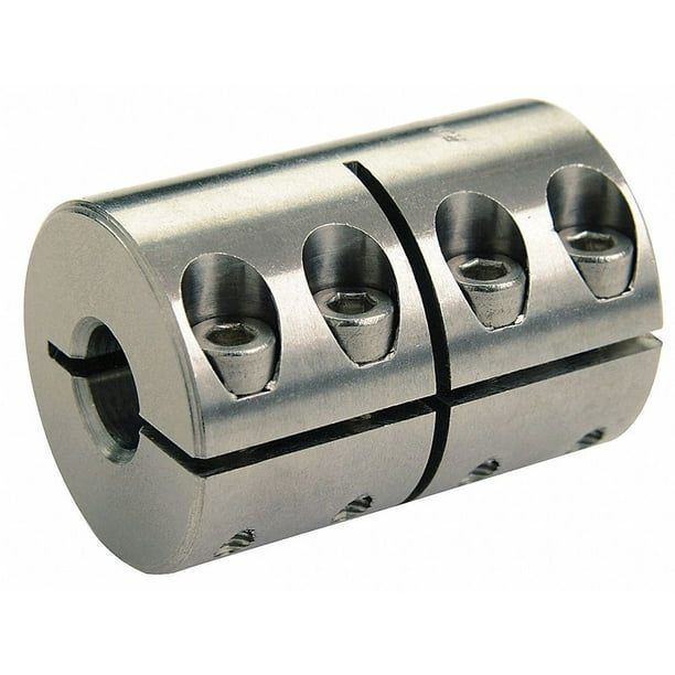 Ruland Clx 4 4 Ss One Piece Clamping Rigid Coupling Stainless Steel 1 4 Bore A Diameter 1 4 Bore B Diameter 5 8 Od 1 Length Walmart Com Walmart Com