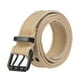 thumbnail image 5 of Sonducket Cinturón de cintura Accesorio de moda ajustable formal Lona transpirable con hebilla de metal Correa de negocios unisex para Caqui 2piezas, 5 of 6