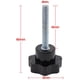 thumbnail image 2 of 10 Uds M6x40 perilla de sujeción de rosca perilla de plástico negro en forma de estrella perilla de tornillo para máquina herramienta, 2 of 5