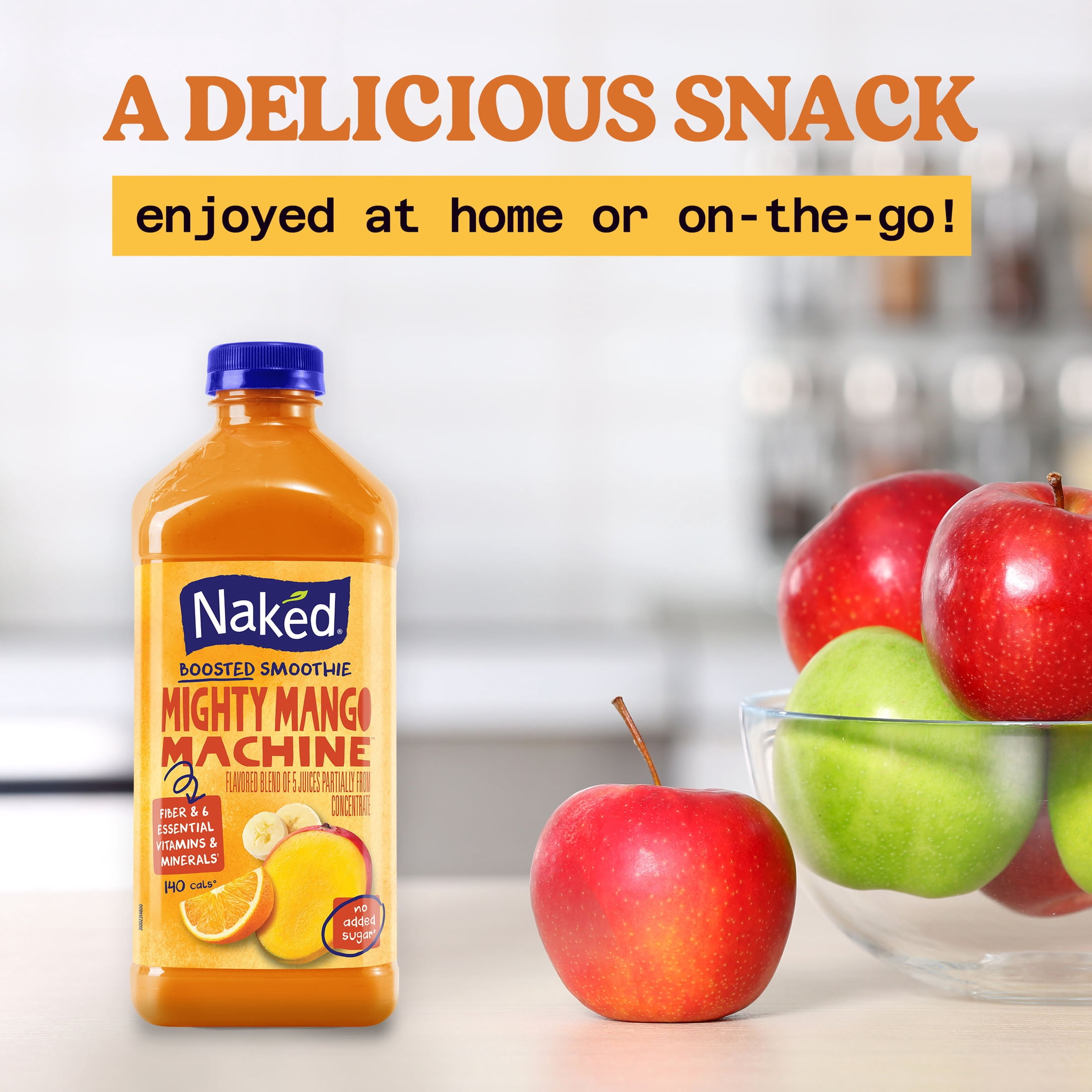 Naked Boosted Smoothie Mighty Mango Machine, 46 fl oz Bottle
