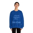 thumbnail image 4 of Funny Leo Zodiac Unisex Heavy Blend™ Crewneck Sweatshirt, 4 of 4