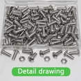 thumbnail image 3 of YTRFGH-120Pcs M5 x 12mm Button Head Socket Cap Bolts Screws,304 Stainless Steel 18-8,Fully Threaded,with Spanner Allen Hex Drive, for Furniture,Water Pump,Light Fixture, 3 of 4