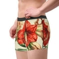 thumbnail image 5 of Salouo Vibrant Amaryllis Flowers Print Men's Boxer Briefs,Breathable Underwear Elastic Waistband Briefs for Men -XX-Large, 5 of 8