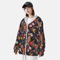 thumbnail image 4 of Picia Vintage Floral Women's Men's UPF 50+ Sun Protection Hoodie Shirt Long Sleeve SPF Fishing Outdoor UV Hiking Lightweight Shirts-Small, 4 of 9