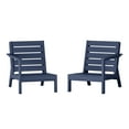 thumbnail image 3 of WestinTrends Avalon Outdoor Patio HDPE Deep Seating Sectional Loveseat, Navy Blue, 3 of 6