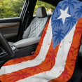 thumbnail image 4 of XYZCANDO Puerto Rico Flag Palm Tree Print Sweatproof Car Seat Towel Cover for Travel Gym, Non-Slip Keeps Upholstery Clean Towel Car Seat Cover, 4 of 11