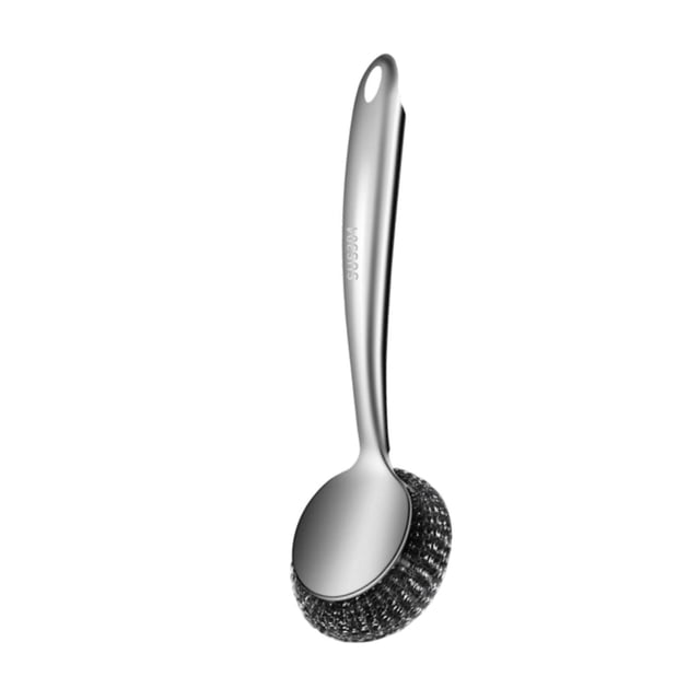 Pincel de alambre de acero de manejo largo Grill SproBber 3.5x11 pulgadas esponja de metal resistente multifuncional para cepillo de depuración de
