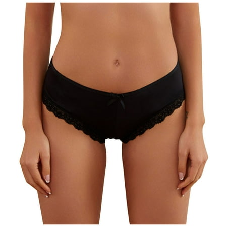 

Women Briefs Underwear Tummy Control Underpant Cute Girls Sexy Lace Splicing High Waisted Seamless Hipster Panties