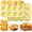 Yellow 2PCS, variant on Daletu Silicone Egg Molds for Oven Baking,6-Cavity Silicone Egg Bite Molds for Breakfast Sandwiches, Non-Stick 3" Muffin Top Pans/Whoopie Pie Pan