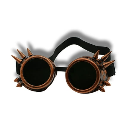 C.F.GOGGLE Sunglasses New Studded Steampunk Round Goggles Gothic Retro Sunglasses Halloween Cosplay Props