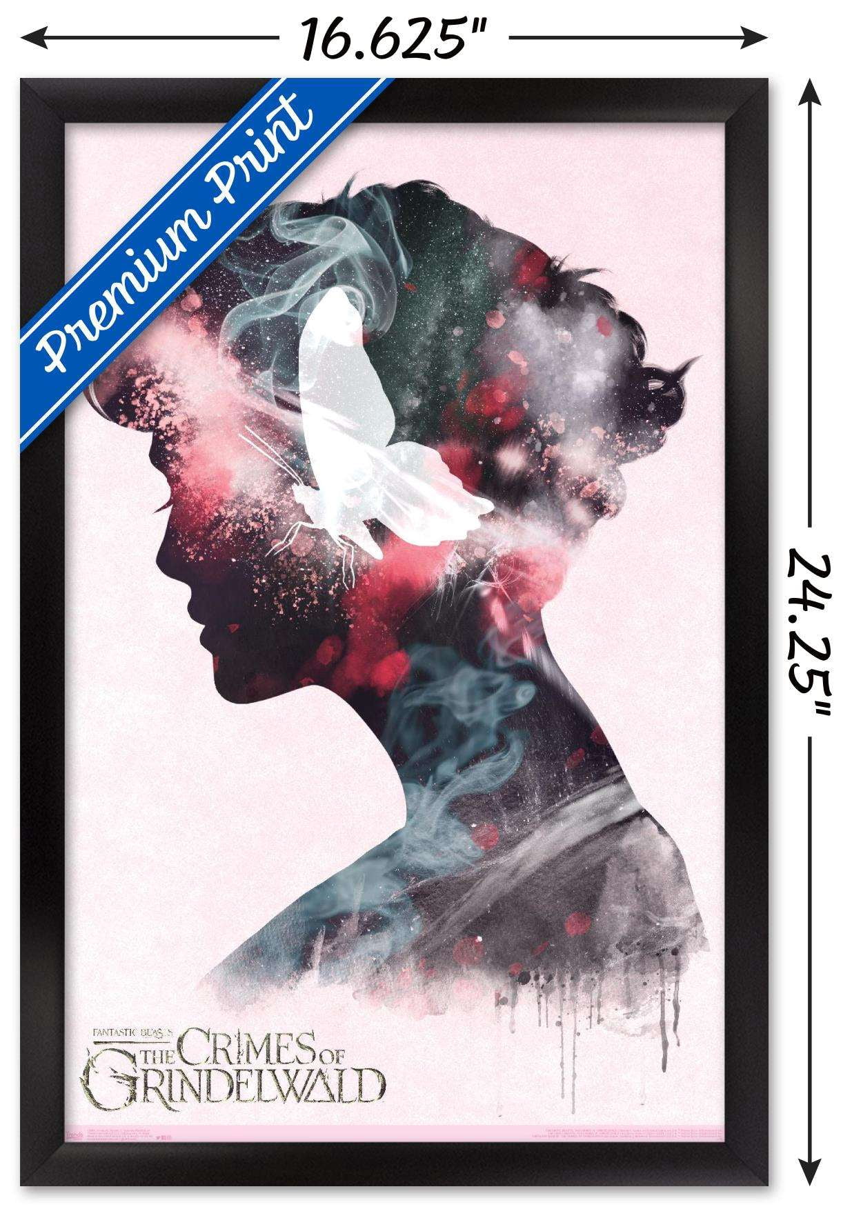 Fantastic Beasts: Crimes Of Grindelwald - Queenie Illustration Wall Poster, 14.725" x 22.375", Framed