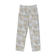 thumbnail image 4 of Goofa Daisies Flowers Printed Soft Pajama Pants for Men, Wide Leg Comfy Casual Lounge Yoga Pants-Small, 4 of 9
