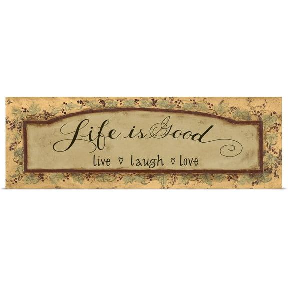 Great BIG Canvas | Rolled Pamela Smith Poster Print entitled Life is Good
