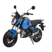 HHH 125cc Motorcycle Bike Vroom 125 Street Scooter 125cc Motorcycle Gas Bike, Scooter with Big Headlights (Black)