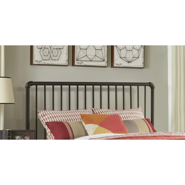 Hillsdale Furniture Brandi Metal Queen Headboard with Bed Frame, Oiled