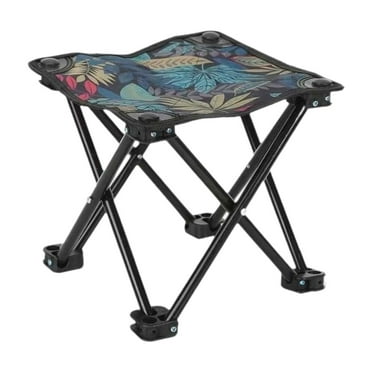 Miulika Stool Camping Chair Foot Stool under Desk Footstool Easy to Carry Seat Chair Footrest for Backpacking