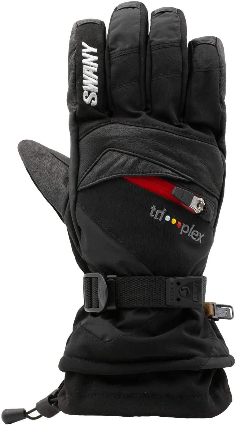 Swany Men's XChange Glove Black/Red Zip Small