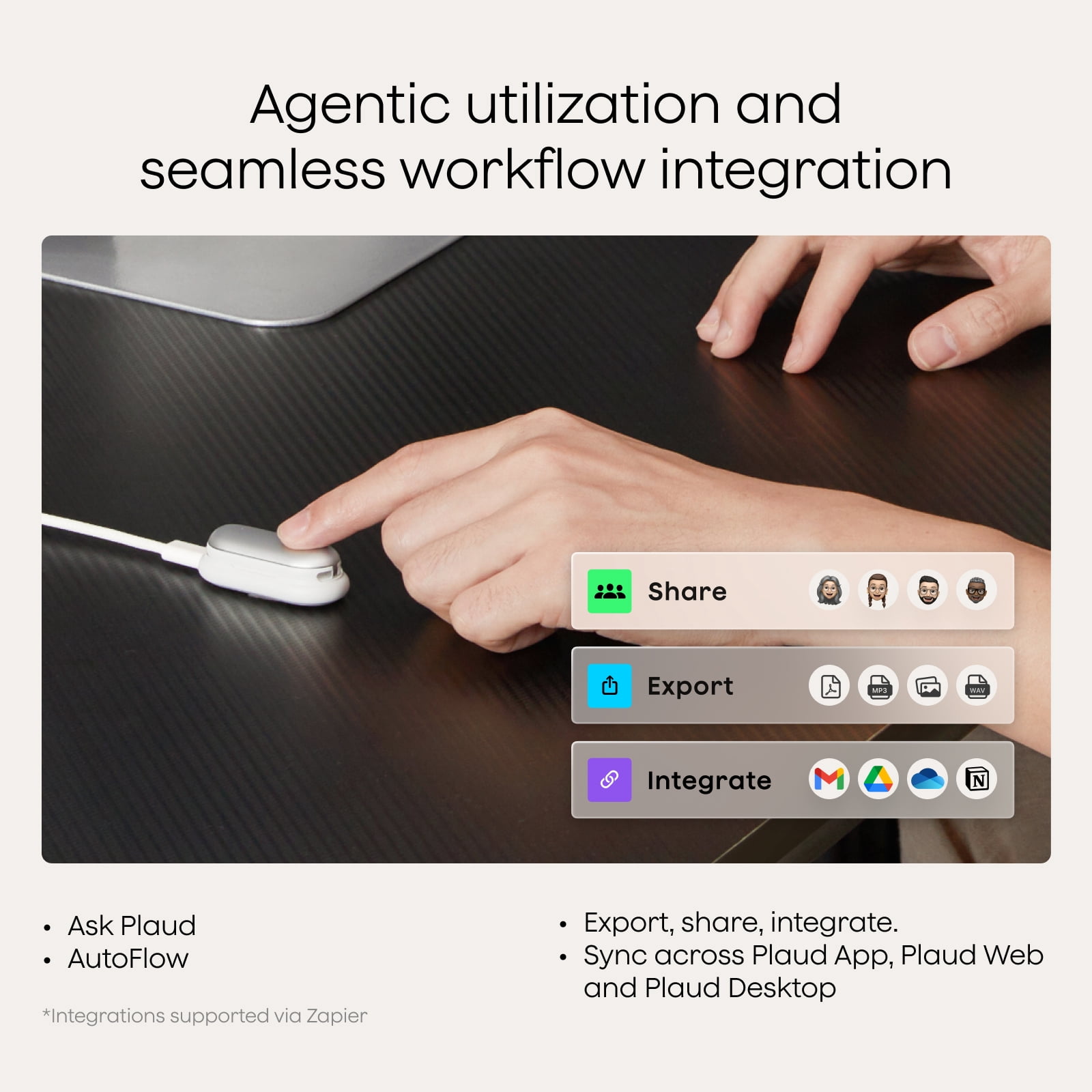 PLAUD NotePin AI Voice Recorder, App Control, Transcribe & Summarize, 112 Languages, 64GB Memory, Audio Recorder for Lectures/Meetings, 20H Record, 23g