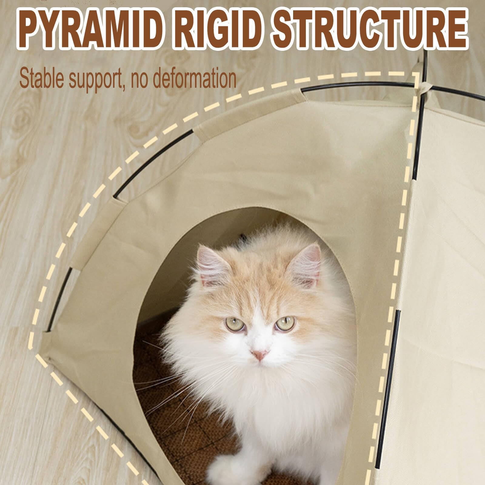 Portable Foldable Pet Tent with Pad Breathable Removable Washable Cat Dog Bed for Indoor Comfort