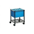 Safco Compact Mobile Wire File Cart OneShelf 151/2w x 14d x 193/4h