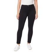 kensie Jeans for Women High Rise Liquid Skinny, Black, 4