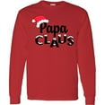 thumbnail image 3 of Inktastic Papa Claus Christmas Family Long Sleeve T-Shirt, 3 of 5