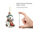 Bottle Topper Christmas Bear Acrylic Pendant Christmas Polar Bear
