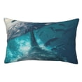thumbnail image 1 of Fotbe Airplane Shark Funda de Almohada Decorativa Estilo Occidental, Lujo en Algodón, Fundas para Almohadas King, Cojín Estampado para Decoración del Hogar-20"x30", 1 of 6