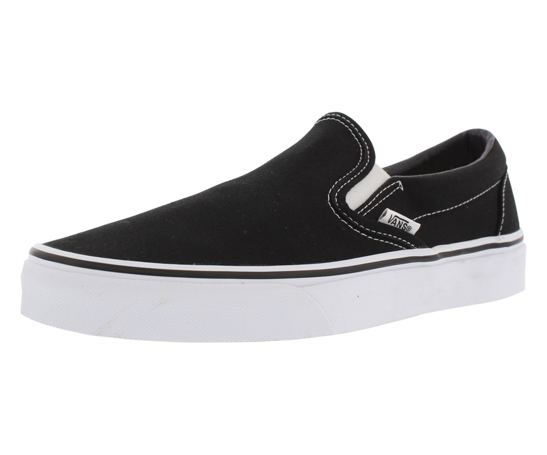 Vans Unisex Classic Slip on Canvas Shoes - Black /White  display picture 1