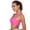Pink, variant on SeekLGT Sports Bra High Impact Padded Running Yoga Workout Bra with Back Phone Pocket Supportive Double Layer Wireless Compression Athletic Crop Top Black 1PC