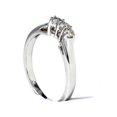 thumbnail image 2 of 14K 1/4ct Diamond Wedding Anniversary Curved Guard Ring, 2 of 4