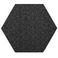 thumbnail image 1 of Furnish My Place Indoor Floor Rug - 3 ft. Hexagon, Black, Distressed, Area Rug for Bedrooms, Hallways, Living Rooms, 1 of 5