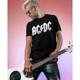 thumbnail image 2 of AC/DC White Jagged Logo Band Power Up Back and Front Tee for Men T-Shirt Medium Black, 2 of 4