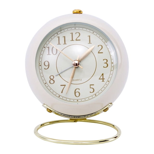 pitrice Nordic Style Electronic Clock Bedside Student Small Alarm Clock for Living Room Bedroom Desk