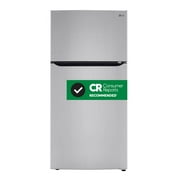 LG LRTLS2403S 23.8 Cu. Ft. Stainless Steel Top Mount Refrigerator With Internal Water Dispenser