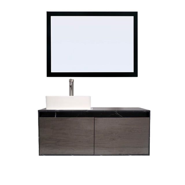 Gabinete De Baño GOVA Con Espejo Decorativo Minimalista