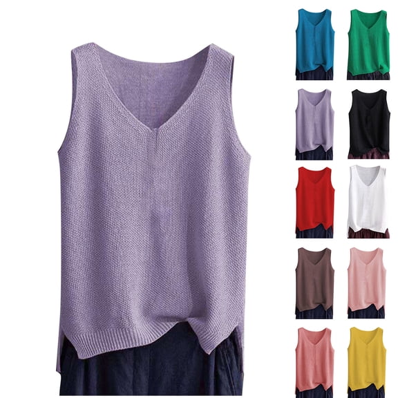 Dxzfnsa Women Summer Tank Top Eyelet Embroidery 2026 Spring Vacation Sleeveless V Neck Loose Fit Shirt Fashion Casual Clothes S-5XL