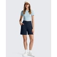 thumbnail image 6 of G4Free EverGoing Athletic Shorts for Women 6" Cross Waist Summer Casual Shorts with Pockets, 6 of 7