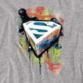 thumbnail image 2 of Superman Urban Shields Women's T Shirt, Athletic Heather, Small, 2 of 6