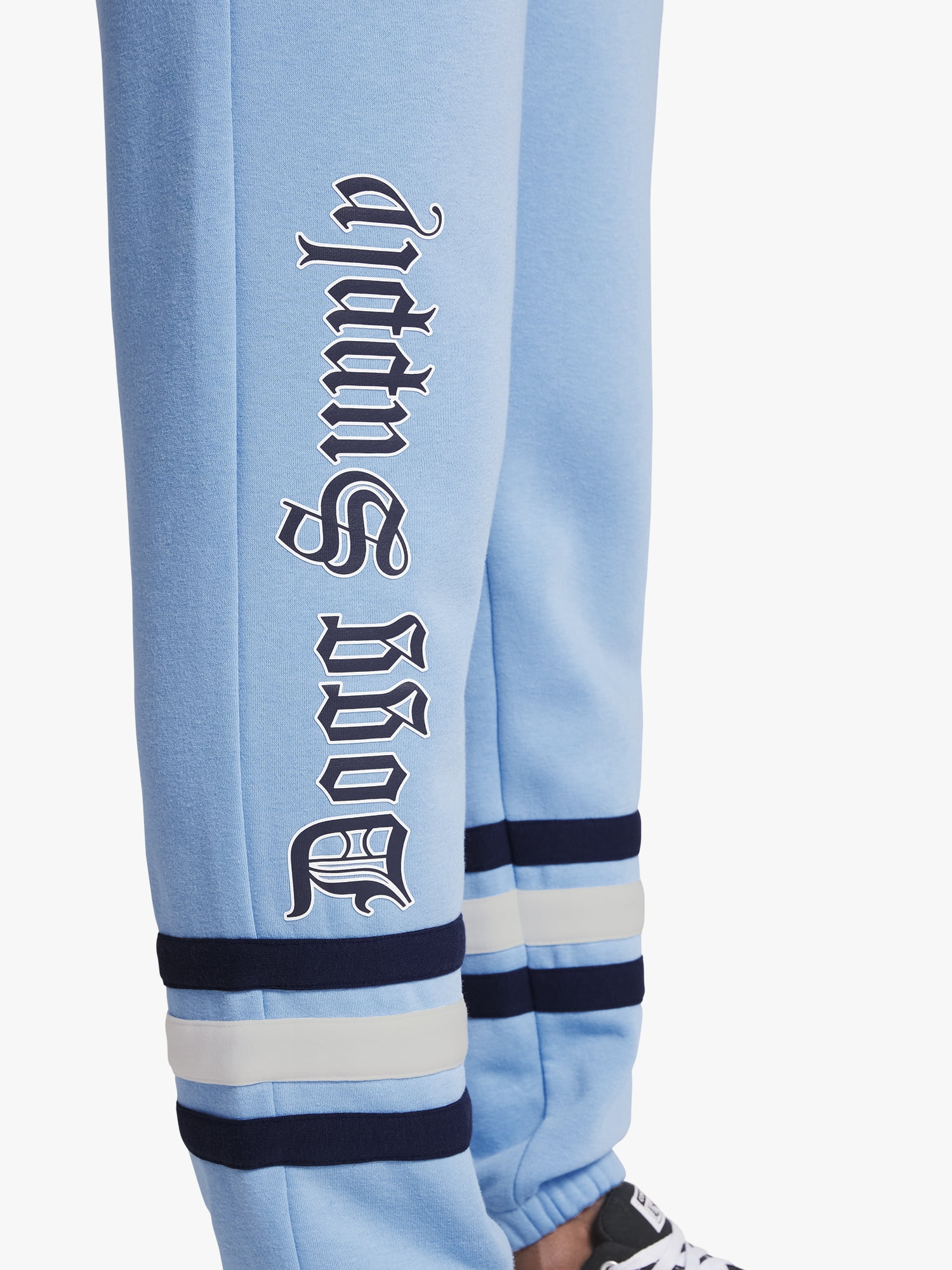 Dogg Supply by Snoop Dogg All-Gender Men's and Women's Extended Size Varsity Fleece Joggers, Sizes 4XL-5XL